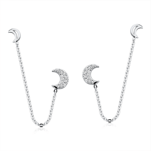 Brinco em Prata 925 Ear Line Luas - PL19100