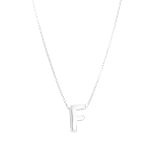 Colar em Prata 925 com a Letra F - PL19182