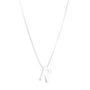 Colar em Prata 925 com a Letra R - PL19248