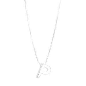 Colar em Prata 925 com a Letra P - PL19247