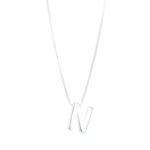 Colar em Prata 925 com a Letra N - PL19246