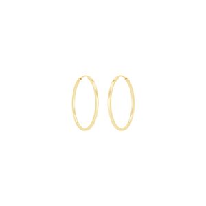 Brinco Argola em Ouro 18K 21 MM Fio Quadrado - AU12473
