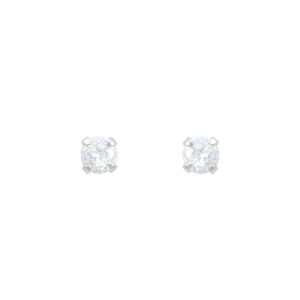 Brinco em Prata 925 Ponto de Luz 4MM - PL19604