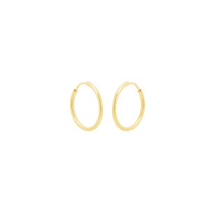 Brinco Argola em Ouro 18K Fio Abaulado 21MM - AU12480
