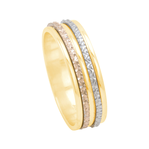 Aliança Bodas de Prata em Ouro 18K Feminina - AU12539