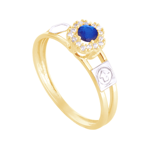 Anel de Formatura em Ouro 18K com Safira - AU12592