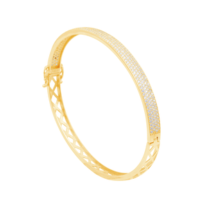 Bracelete em Ouro 18K com Zircônias - AU12655