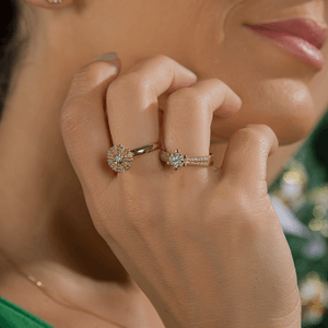 Anel em Ouro 18K com Diamantes - AU12423