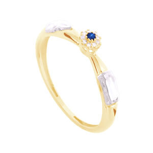 Anel de Formatura em Ouro 18K com Safira - AU12578