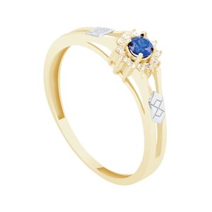 Anel de Formatura em Ouro 18K com Safira - AU12580