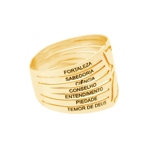 Anel em Ouro 18K Divino Espírito Santo - AU12721