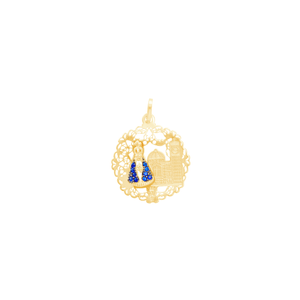 Pingente em Ouro 18K Nossa Senhora Aparecida - AU12762