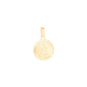 Pingente em Ouro 18K Medalha Nossa Senhora do Carmo - AU12790