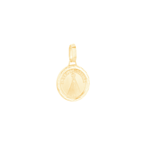 Pingente em Ouro 18K Medalha Nossa Senhora Aparecida - AU2787