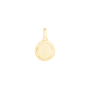 Pingente em Ouro 18K Medalha Anjo da Guarda - AU12792