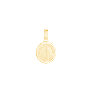Pingente em Ouro 18K Medalha Nossa Senhora das Graças - AU12805