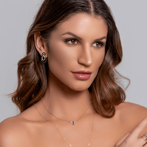 Colar em Ouro 18K Divino Espírito Santo com Diamantes - AU12888