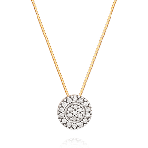 Colar em Ouro 18K Pavê de Diamantes - AU12915
