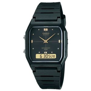 Relógio Masculino CASIO Vintage Dual Time - AW-48HE-1AVDF