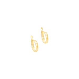 Brinco em Ouro 18K Argolinha Click - AU12917