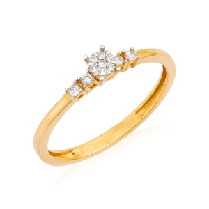 Anel em Ouro 18K com Diamantes - AU12946