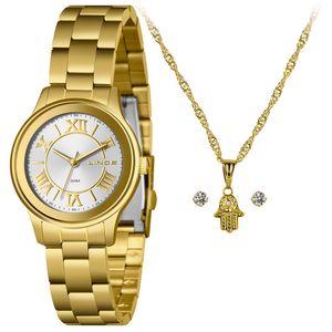 Kit Relógio Feminino Lince Dress - LRGH206L34 K08XS3KX