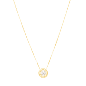 Colar em Ouro 18K Redondo com Diamantes - AU13005