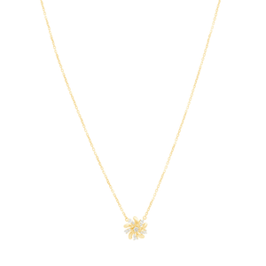 Colar em Ouro 18K Flor com Diamantes - AU13037