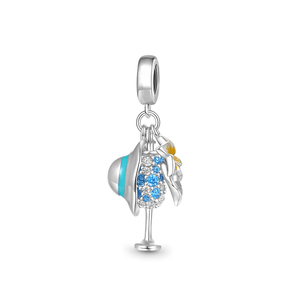 Berloque Moments em Prata 925 Taça, Chapéu e Flor - PL20261