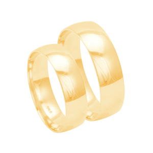 Par de Alianças em Ouro 18K 5MM - AU2577