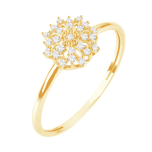 Anel em Ouro 18K Chuveiro com Diamantes - AU12783