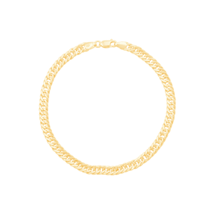 Pulseira em Ouro 18K Elos Grumet Duplo - AU13172