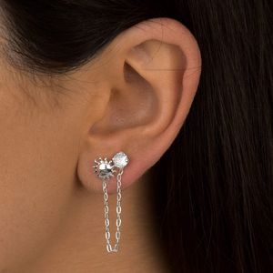 Brinco em Prata 925 Ear Line Sol - PL20609