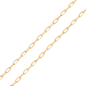 Corrente em Ouro 10K Cadeado Longa 60CM - AU13272