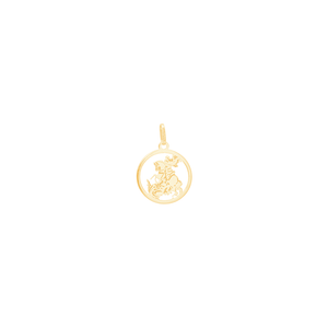 Pingente em Ouro 18K São Jorge P - AU13318
