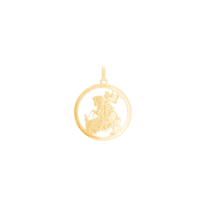 Pingente em Ouro 18K São Jorge G - AU13320