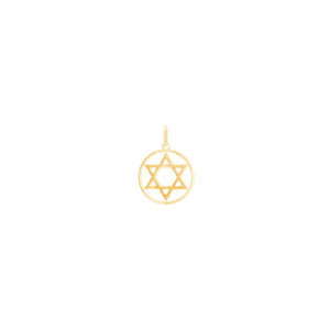 Pingente em Ouro 18K Estrela de Davi P - AU13321