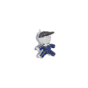Pingente Moments Click em Prata 925 Menino com Zircônias - PL20053
