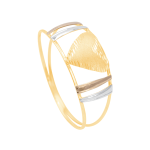Anel em Ouro 18K Tricolor com Coração - AU13369