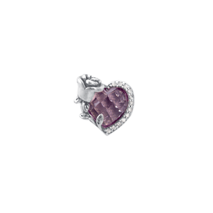 Breloque Moments em Prata 925 Coração Rosa Junho - PL21373