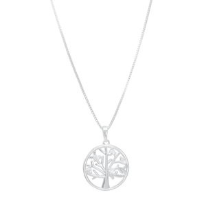 Colar Árvore da Vida com Zircônias em Prata 925 - PL21603