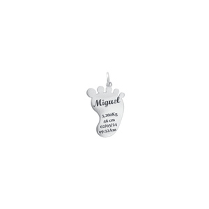 Pingente Pezinho Personalizado em Prata 925 - PL21728