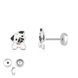 Brinco Infantil Cachorrinho em Prata 925 - PL21743