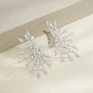 Brinco Ear Cuff com Zircônias em Prata 925 - PL21809