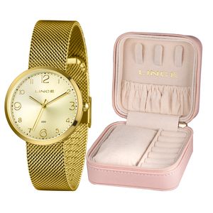 Relógio Feminino Lince + Porta Joias - LRGH229L36 C2KX