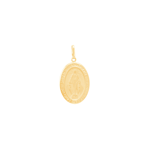 Pingente Nossa Senhora das Graças em Ouro 18K - AU13545