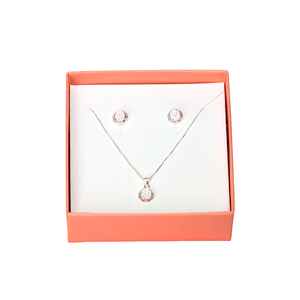 Conjunto Pavê Cravejado em Prata 925 - PL22289