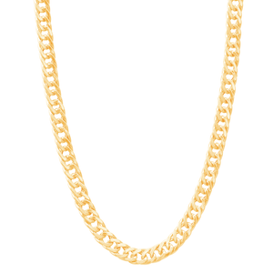 Corrente Elos Duplos 60CM em Ouro 18K - AU13727