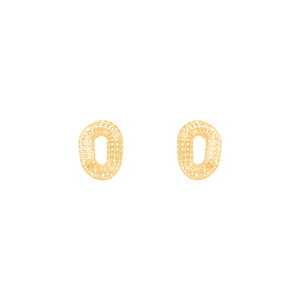 Brinco Torcido Vazado em Ouro 18K - AU13723