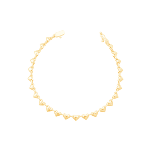 Pulseira Coração em Ouro 18K - AU13795